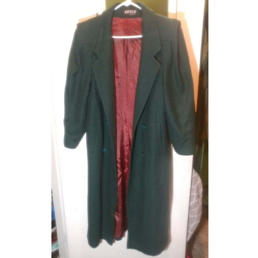 Jofeld Green Wool Coat